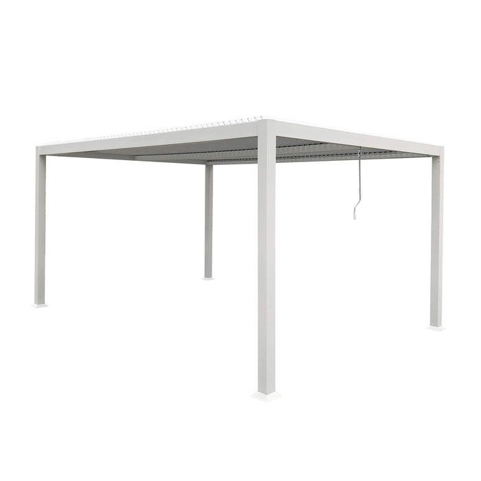 Pergola Bioclimatica in alluminio - ISABELLA Dimensioni: 3X4, Colore: Bianco