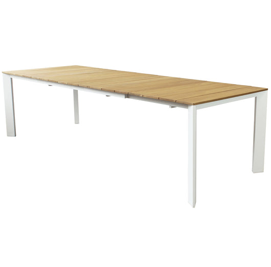 Tavolo da giardino allungabile 210/275x100 - FAELAN Colore: Bianco