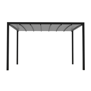 Pergola Bioclimatica in alluminio con tetto retrattile e LED - HERA Colore: Antracite