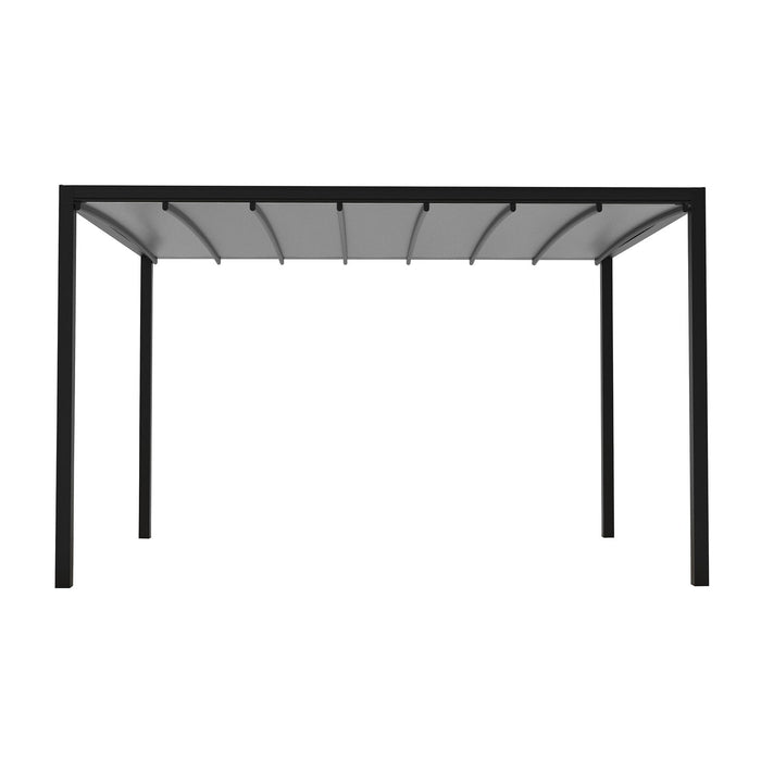 Pergola Bioclimatica in alluminio con tetto retrattile e LED - HERA Colore: Antracite