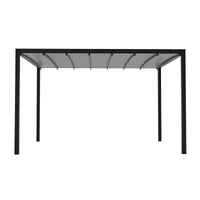 Pergola Bioclimatica in alluminio con tetto retrattile e LED - HERA Colore: Antracite