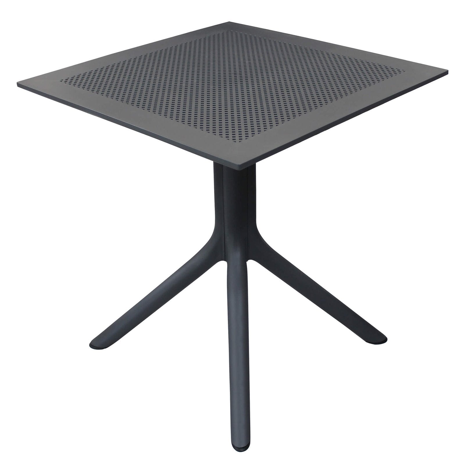 Tavolo da esterno in plastica e acciaio - HORATIO Dimensioni: 70x70, Colore: Antracite