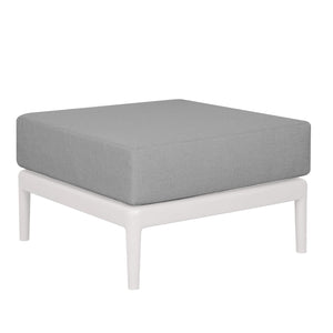 Seduta con cuscino per salotto da giardino - HOTO Colore: Bianco