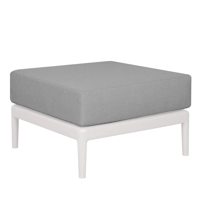 Seduta con cuscino per salotto da giardino - HOTO Colore: Bianco