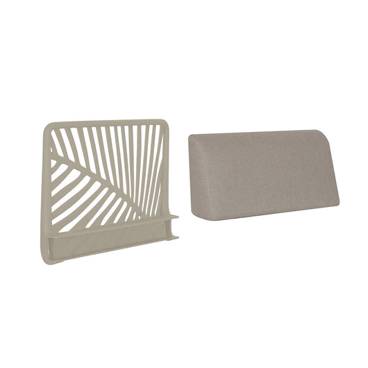 Schienale con cuscino per salotto da giardino - HOTO Colore: Tortora