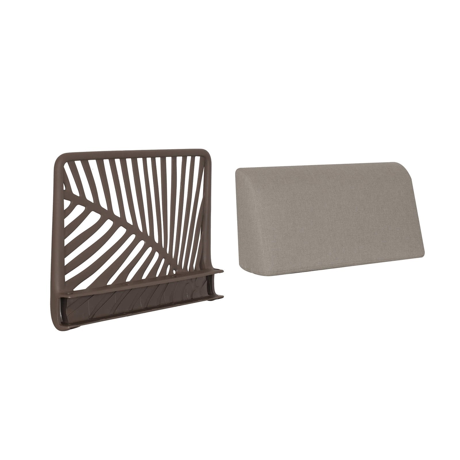 Schienale con cuscino per salotto da giardino - HOTO Colore: Taupe