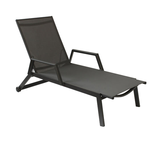 Lettino da Giardino in Alluminio textilene - ILARA Colore: Antracite