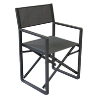 Poltrona regista pieghevole in alluminio - LARI Colore: Antracite