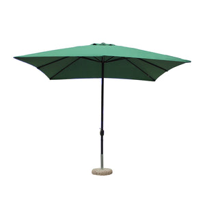 Ombrellone da Giardino palo centrale in acciaio - LENA Colore: Verde, Dimensioni: 3X3