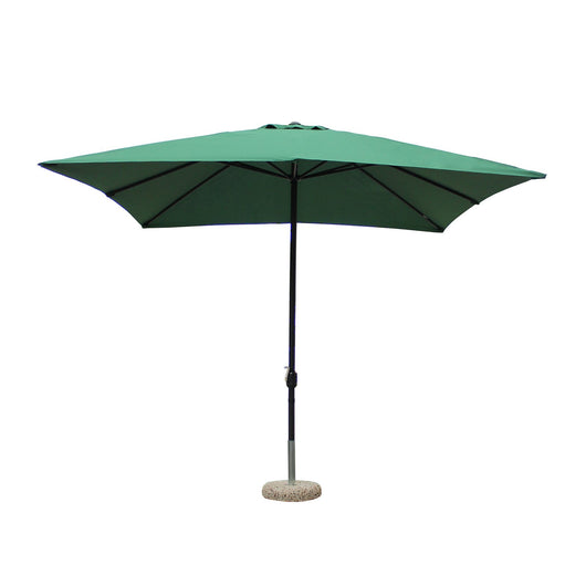 Ombrellone da Giardino palo centrale in acciaio - LENA Colore: Verde, Dimensioni: 3X3