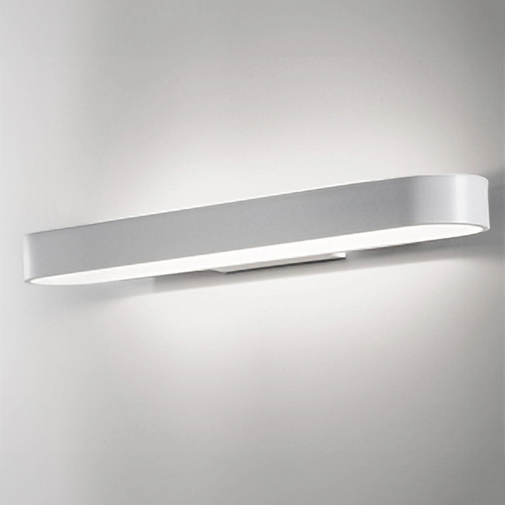 Lampada da parete Cip Lineare LED 15.5W in alluminio bianco opaco 42.5cm, Design moderno per illuminazione d'interni, Temperatura luce 3000K, IP20