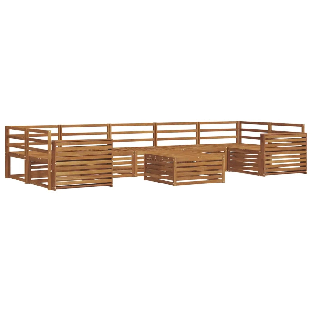 Set di divani da esterno 8 pcs Naturale