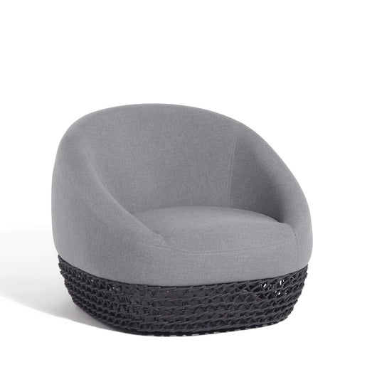 Poltrona da Giardino in alluminio e corda - LOTUS Colore: Grigio