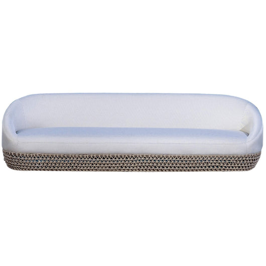 Divano da Giardino 3 posti in alluminio e corda - LOTUS Colore: Beige