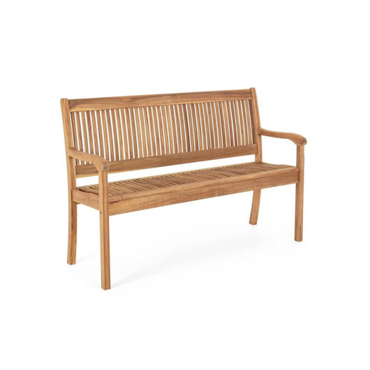 Panca da Giardino in Legno cm 158x88x62 - MARK Colore: Marrone, Dimensioni: 2 Posti