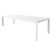Tavolo da Giardino Allungabile in alluminio - MIKE Colore: Bianco, Dimensioni: 225/300X100