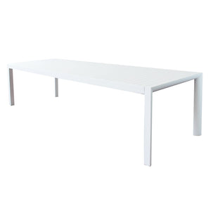 Tavolo da Giardino Allungabile in alluminio - MIKE Colore: Bianco, Dimensioni: 225/300X100