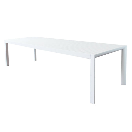Tavolo da Giardino Allungabile in alluminio - MIKE Colore: Bianco, Dimensioni: 225/300X100