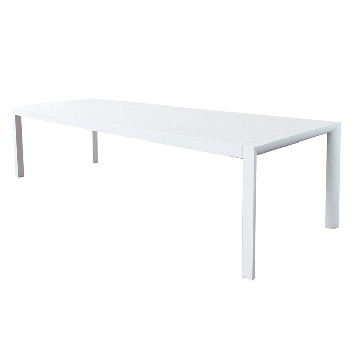 Tavolo da Giardino Allungabile in alluminio - MIKE Colore: Bianco, Dimensioni: 225/300X100
