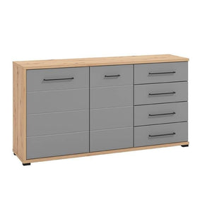 madia due ante quattro cassetti moderna cm 161 5x40x84 h - ELLI Colore: Grigio