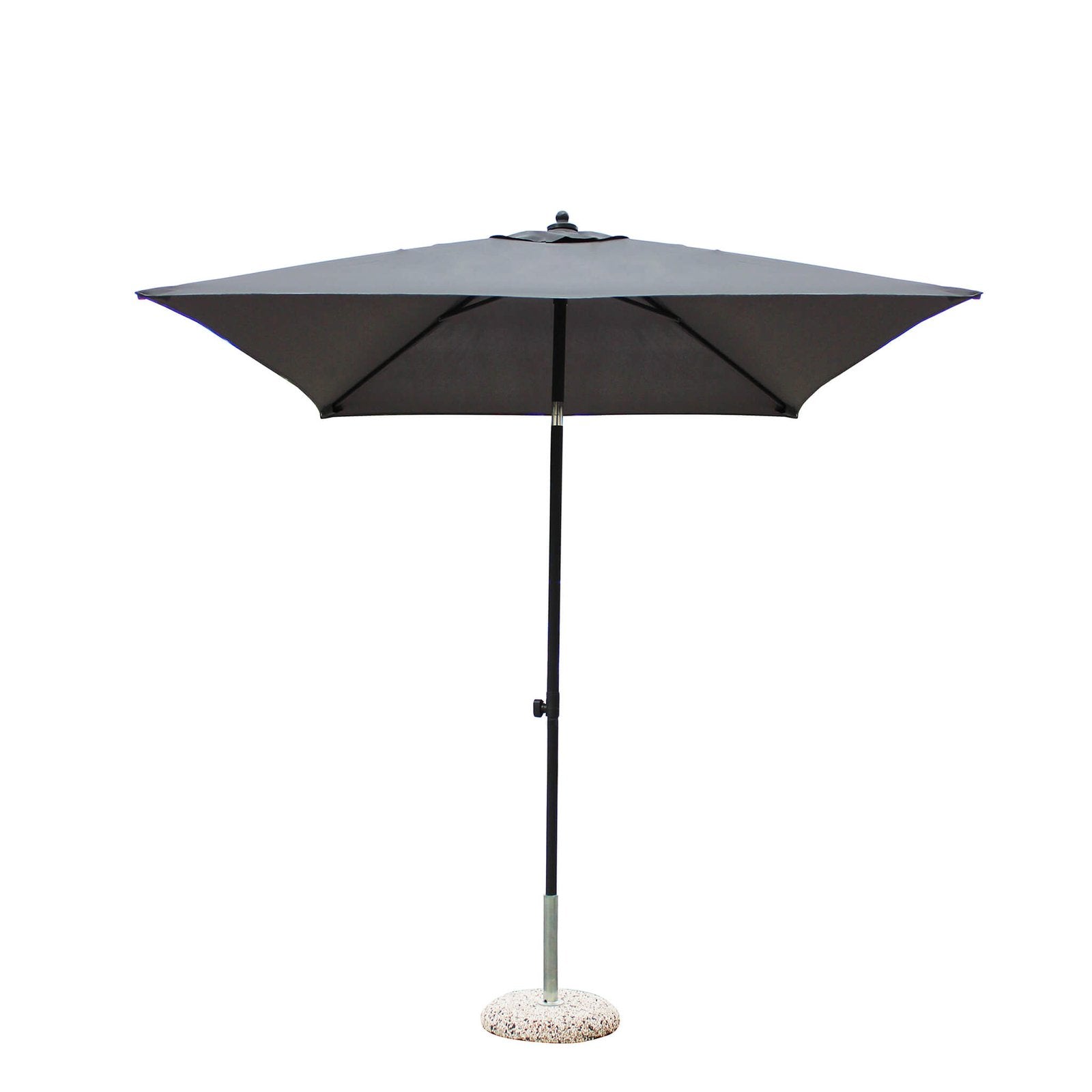 Ombrellone da Giardino palo centrale in alluminio - MUTE Colore: Grigio scuro, Dimensioni: 2x2
