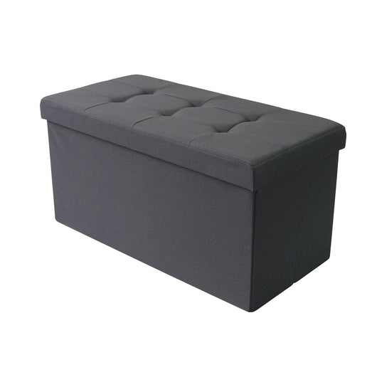Pouf contenitore in stoffa - NADIA Colore: Nero