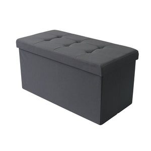 Pouf contenitore in stoffa - NADIA Colore: Nero