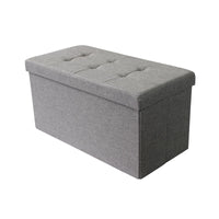 Pouf contenitore in stoffa - NADIA Colore: Grigio