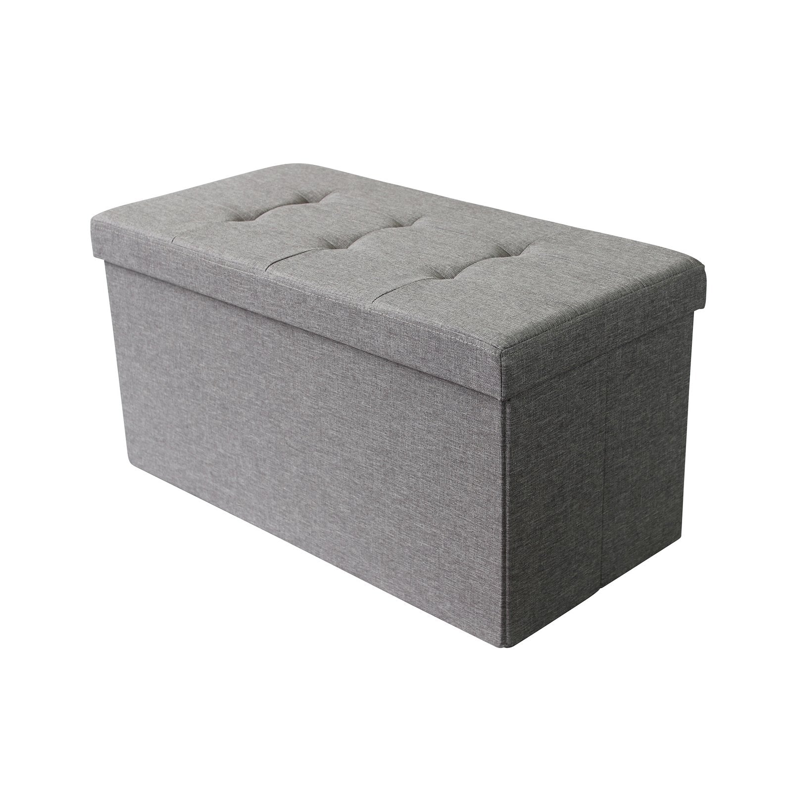 Pouf contenitore in stoffa - NADIA Colore: Grigio