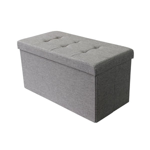 Pouf contenitore in stoffa - NADIA Colore: Grigio