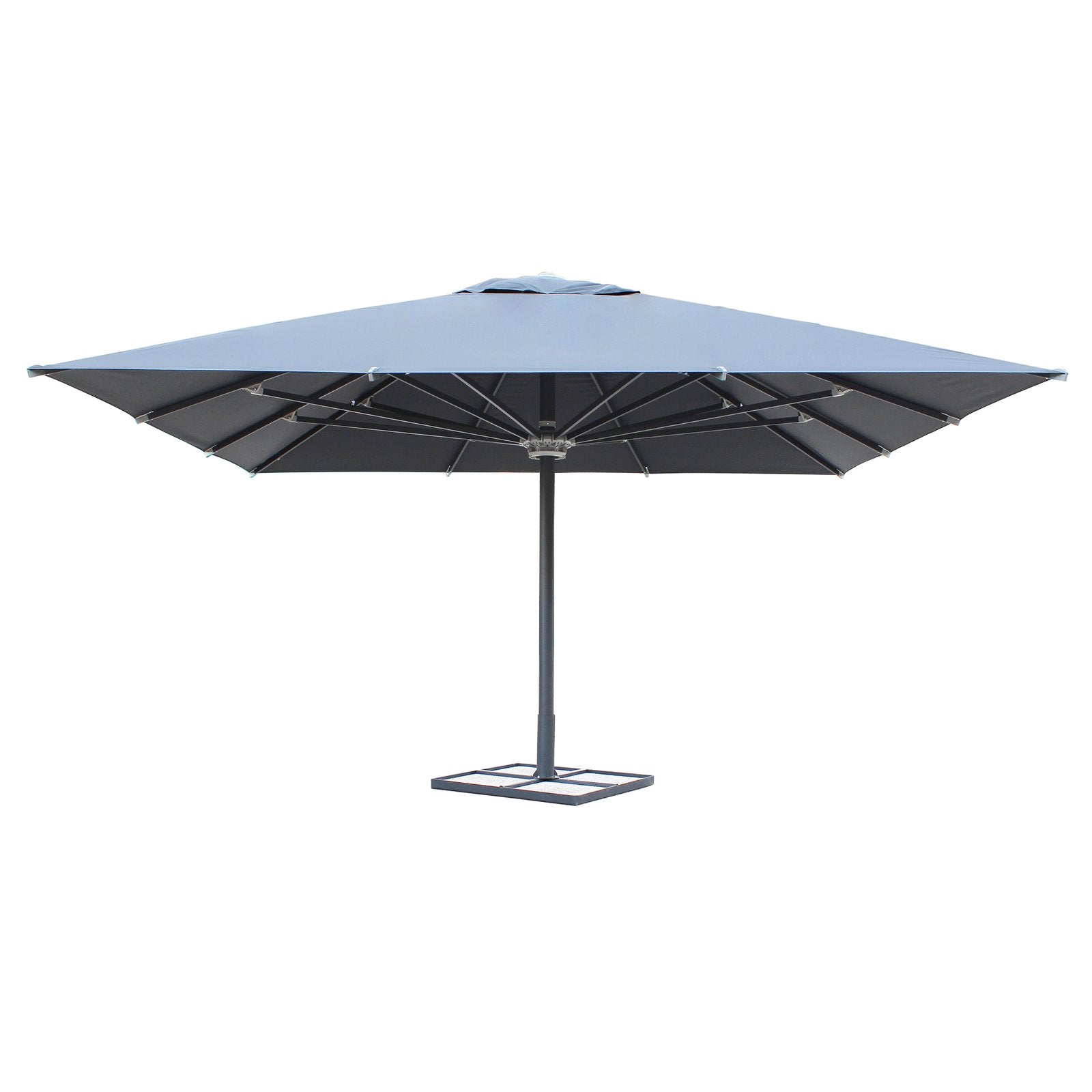 Ombrellone da Giardino 5x5 palo centrale in alluminio - NILO Colore: Antracite