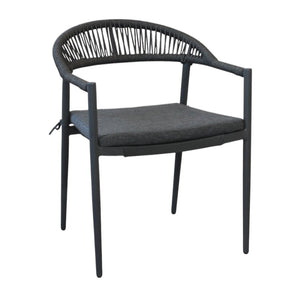 Poltrona impilabile da giardino - ORIAN Colore: Antracite