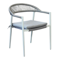 Poltrona impilabile da giardino - ORIAN Colore: Bianco