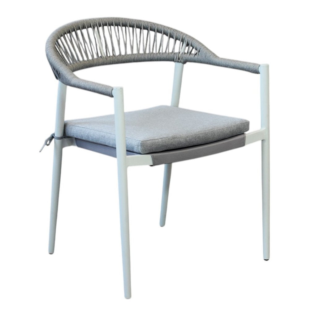 Poltrona impilabile da giardino - ORIAN Colore: Bianco