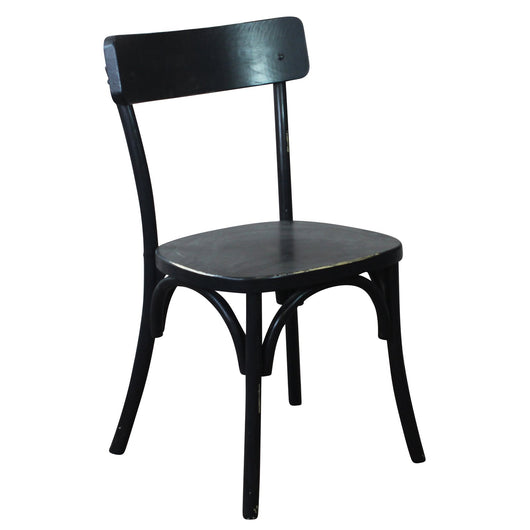 Sedia impilabile in legno da interno - PENELOPE Colore: Nero