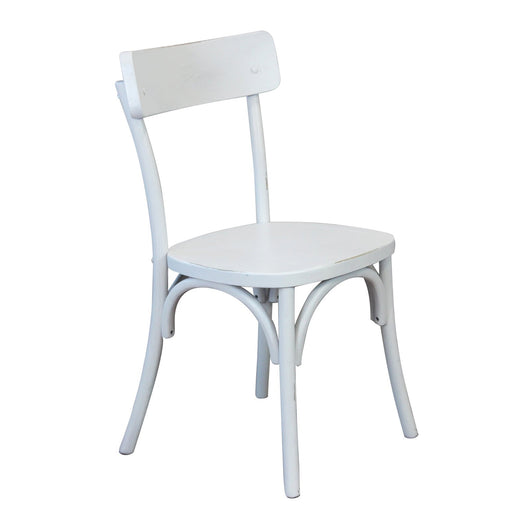 Sedia impilabile in legno da interno - PENELOPE Colore: Bianco