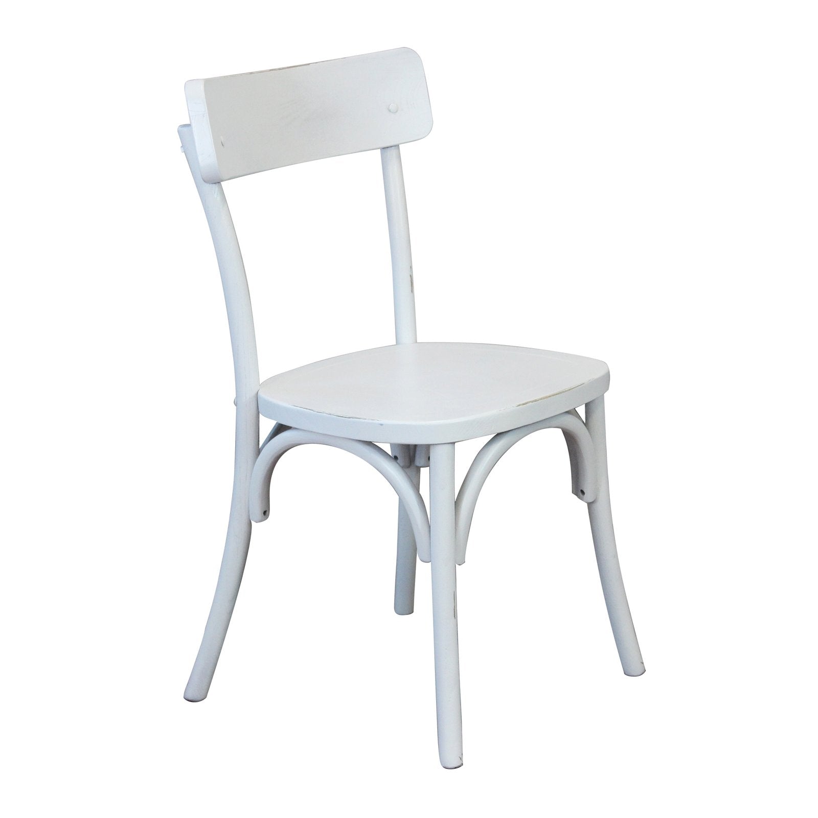 Sedia impilabile in legno da interno - PENELOPE Colore: Bianco