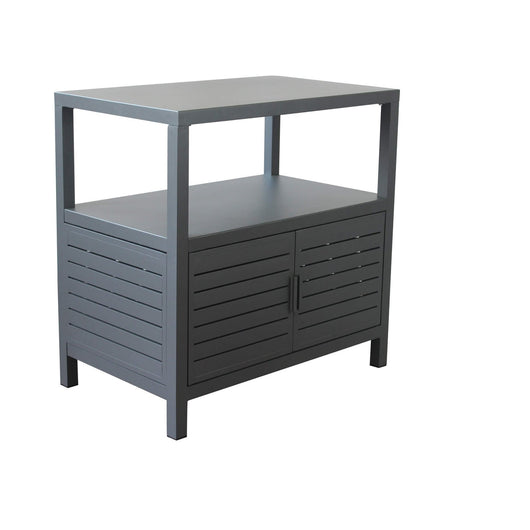 Mobiletto contenitore da giardino in alluminio - PHIL Colore: Antracite