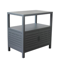 Mobiletto contenitore da giardino in alluminio - PHIL Colore: Antracite