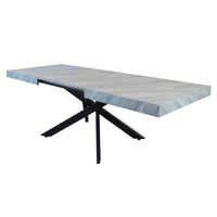 Tavolo da pranzo allungabile 160/240x90 - POTHOS Colore: Grigio