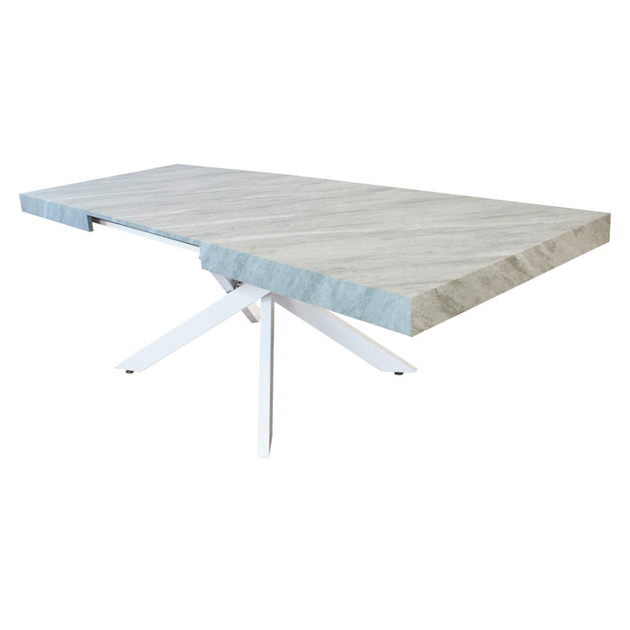 Tavolo da pranzo allungabile 160/240x90 - POTHOS Colore: Grigio