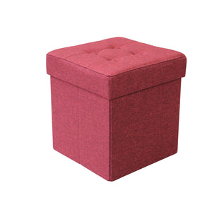 Pouf contenitore in stoffa - STOFFY Colore: Rosso