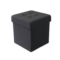 Pouf contenitore in stoffa - STOFFY Colore: Nero
