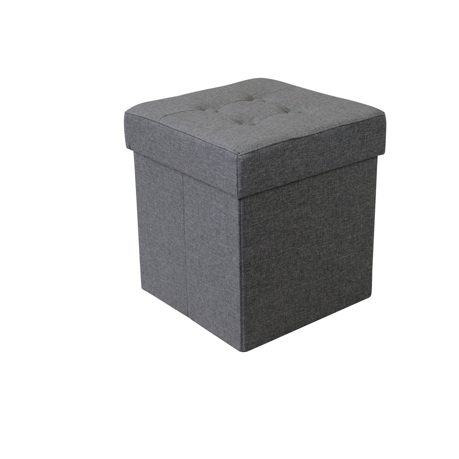 Pouf contenitore in stoffa - STOFFY Colore: Grigio scuro