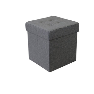 Pouf contenitore in stoffa - STOFFY Colore: Grigio scuro