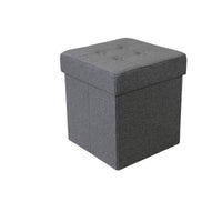 Pouf contenitore in stoffa - STOFFY Colore: Grigio scuro