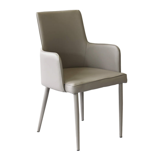 Sedia con braccioli per tavolo da pranzo - TAMI Colore: Tortora