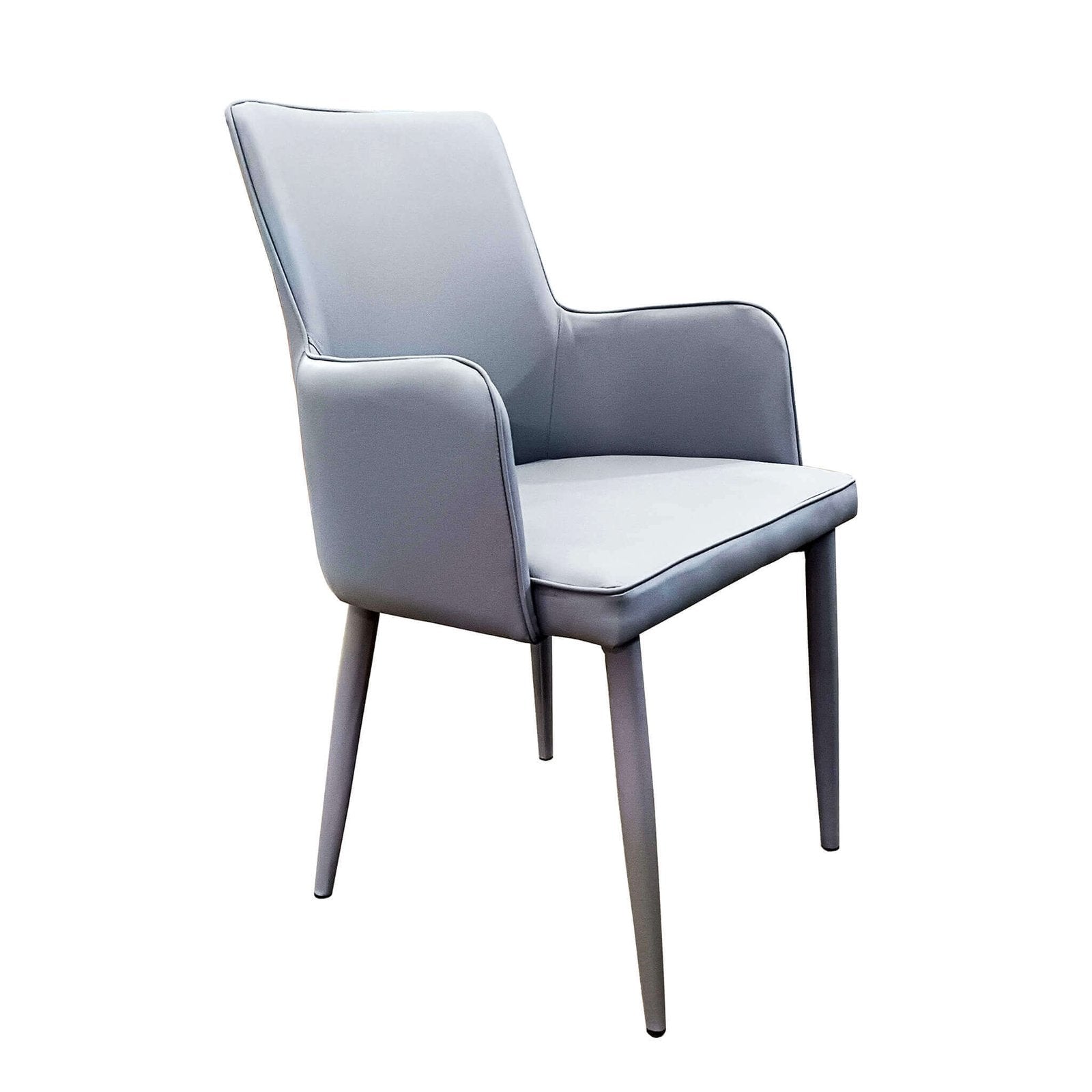 Sedia con braccioli per tavolo da pranzo - TAMI Colore: Grigio chiaro