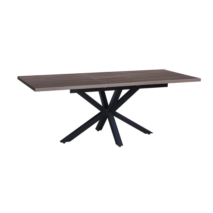 Tavolo da pranzo allungabile 160/200x90 - THISBE Colore: Grigio scuro