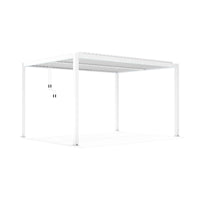 Pergola bioclimatica in alluminio - TONY Colore: Bianco, Dimensioni: 3X4